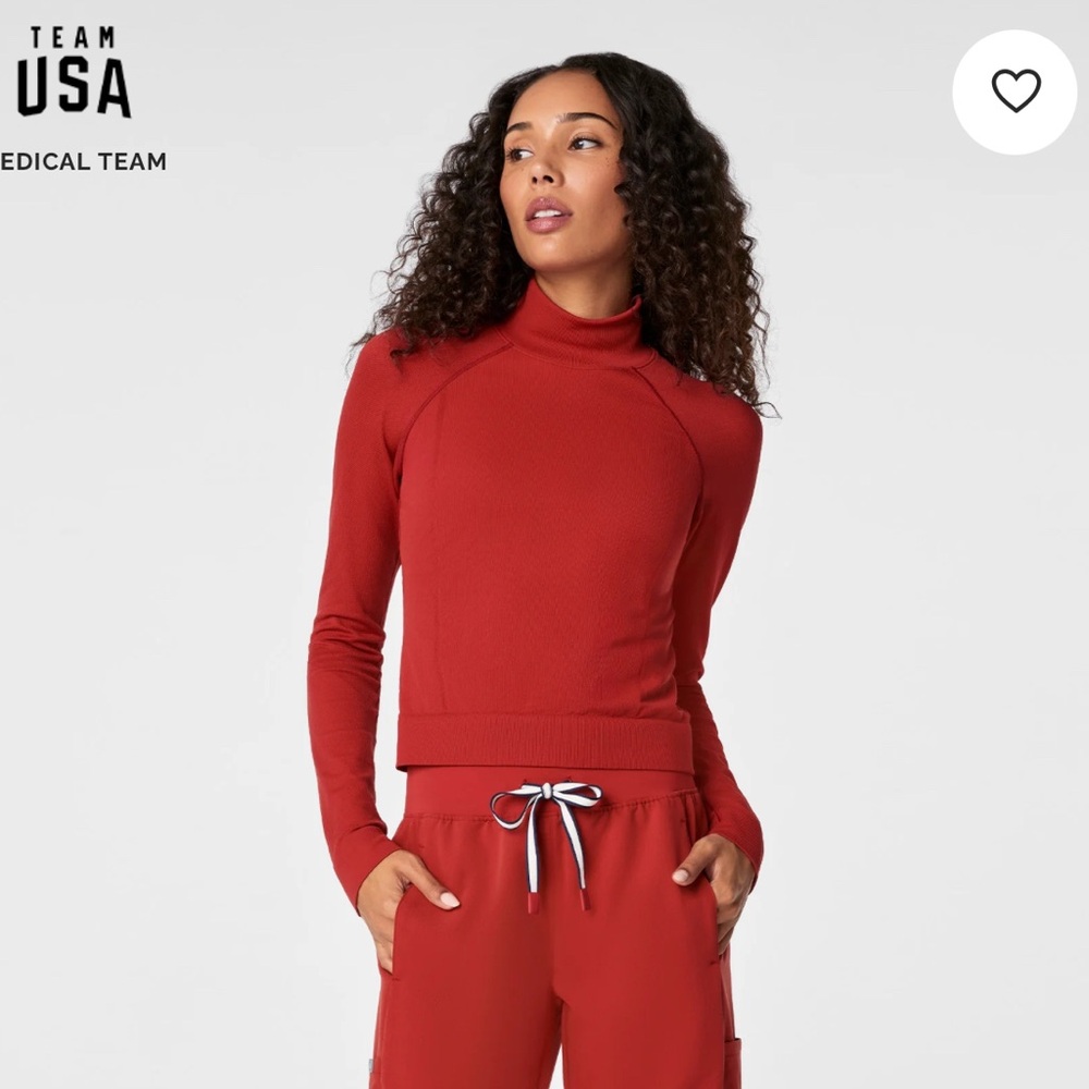 FIGS x Team USA Mock Neck Longsleeve Underscrub